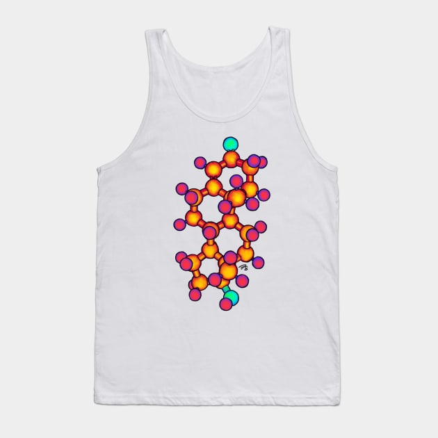 Testosterone: The Hormone, The Molecule Tank Top by FreyStrandDraws